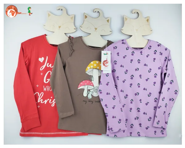 Girls long sleeve t shirts