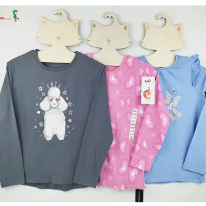 Girls Long Sleeve t shirt multipack
