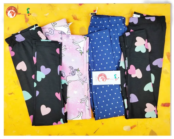 Multicolor Girls Leggings