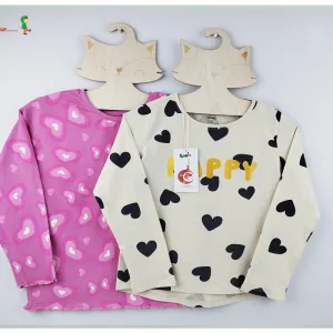girls long sleeves allover printed t shirt