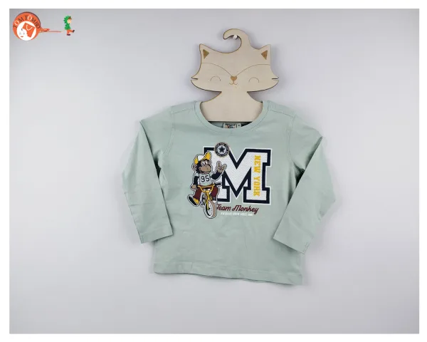 long sleeves boys winter printed t shirt