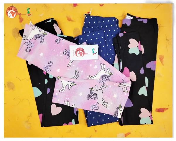 Multicolor Girls Leggings