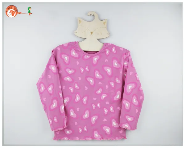 girls long sleeves allover printed t shirt