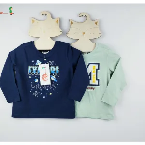 long sleeves boys winter printed t shirt